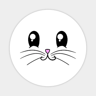 Laughing bunny face Magnet